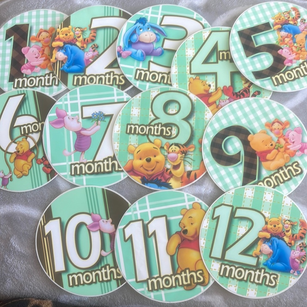 Baby Milestone stickers.